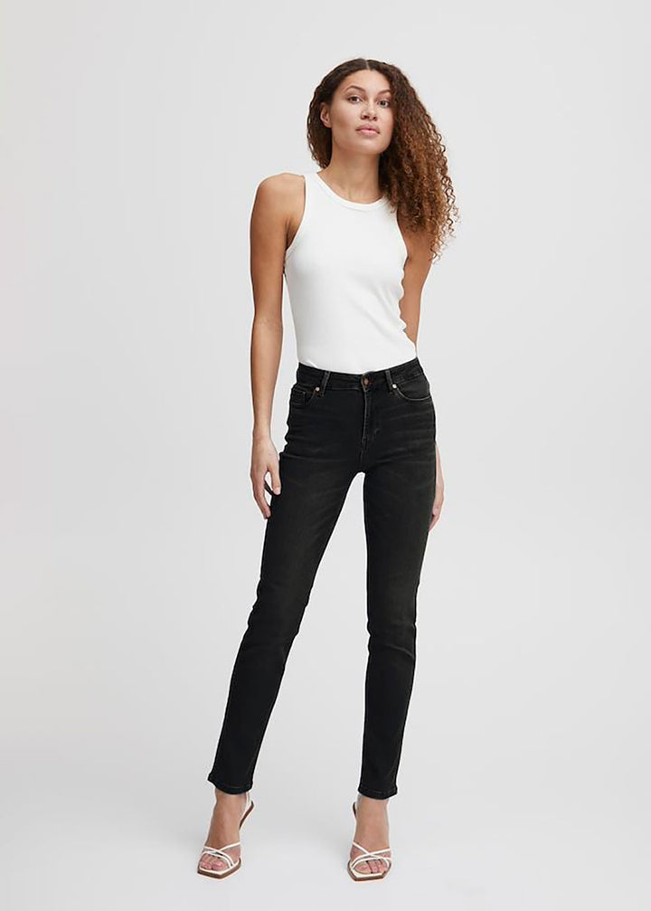 Emma Straight Leg Jeans -  Black