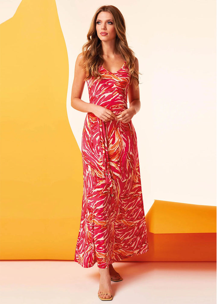 K-Design Tropical Print Maxi Dress
