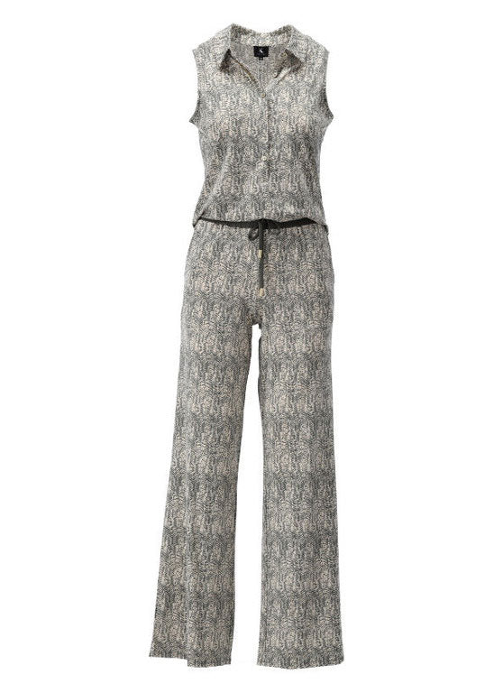 K-Design Khaki Print Jumpsuit